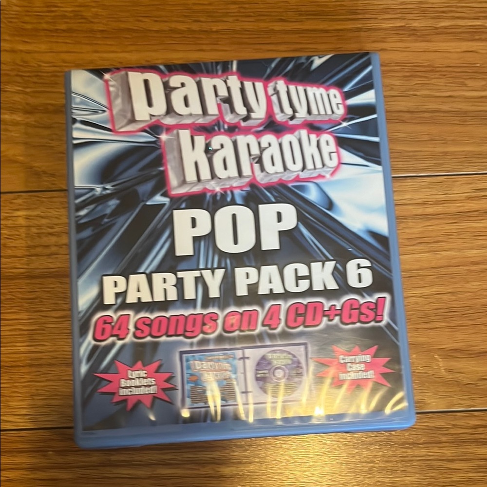 Party Tyme Karaoke Pop Party Pack 6 - Blue 4 CD included